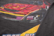 画像6: 90s NASCAR GO FAST,TURN LEFT! コットンTシャツ 黒 フェード (6)