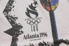 画像4: 90s USA製 Hanes Atlanta 1996 OLYMPICオリンピック ROWING CANOE&KAYAK コットンTシャツ 生成り L (4)