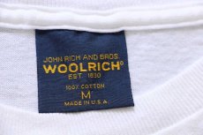 画像5: 00s USA製 WOOLRICH JOHN RICH&BROS ウールリッチ トラウト コットンTシャツ 白 M (5)