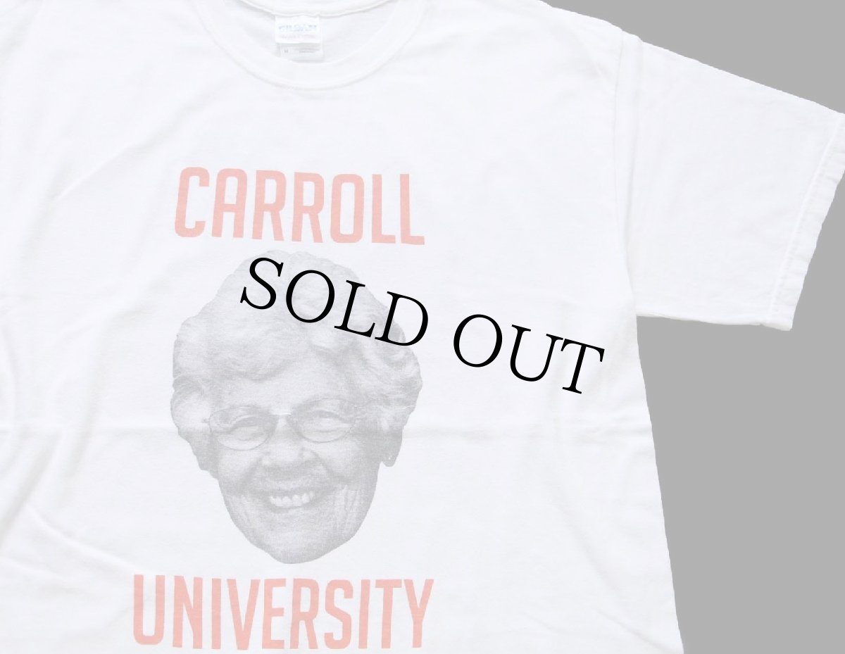 画像1: 00s CARROLL UNIVERSITY GOT GERT? フォトプリント コットンTシャツ 白 M (1)