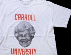 画像1: 00s CARROLL UNIVERSITY GOT GERT? フォトプリント コットンTシャツ 白 M (1)