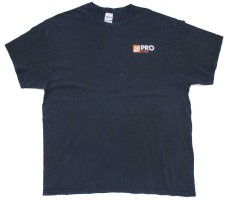 画像2: THE HOME DEPOT PRO XTRA ホームデポ ロゴ コットンTシャツ 濃紺 XL (2)