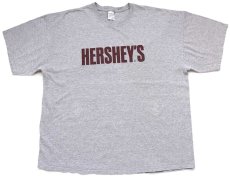 画像2: HERSHEY'Sハーシーズ ロゴ Tシャツ 杢グレー 2XL★特大 (2)