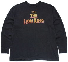 画像1: Disneyディズニー THE LION KING ライオンキング 2015 TOUR 両面プリント 長袖Tシャツ 黒 (1)