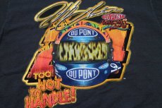 画像4: 00s メキシコ製 NASCAR JEFF GORDON DUPONT PEPSIペプシ ヘルメット 両面プリント コットンTシャツ 黒 XXL★特大 (4)