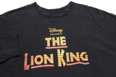 画像4: Disneyディズニー THE LION KING ライオンキング 2015 TOUR 両面プリント 長袖Tシャツ 黒 (4)