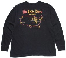 画像2: Disneyディズニー THE LION KING ライオンキング 2015 TOUR 両面プリント 長袖Tシャツ 黒 (2)