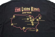 画像3: Disneyディズニー THE LION KING ライオンキング 2015 TOUR 両面プリント 長袖Tシャツ 黒 (3)