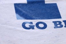 画像5: 90s USA製 K GO BIG BLUE ビッグロゴ コットンTシャツ 杢ホワイト XL (5)