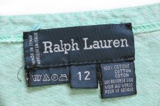 画像4: 90s イタリア製 Ralph Lauren ラルフローレン コットン 巻きスカート ライトグリーン 12 (4)