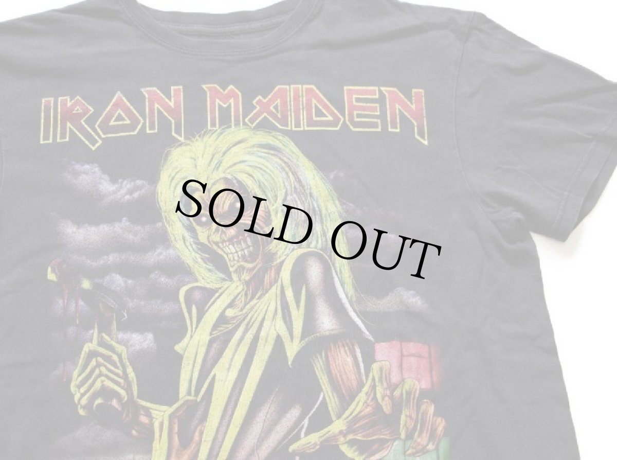 画像1: IRON MAIDEN Killers 両面プリント コットン バンドTシャツ 黒 L (1)