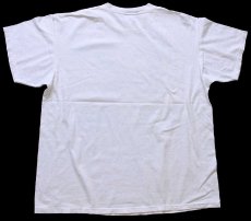 画像3: 90s USA製 K GO BIG BLUE ビッグロゴ コットンTシャツ 杢ホワイト XL (3)