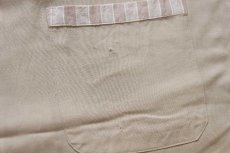 画像7: 60s Monte Carlo 織り柄 装飾 半袖 レーヨン オープンカラーシャツ ベージュ M (7)