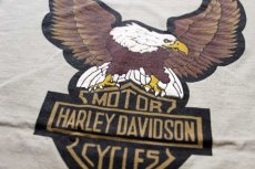 画像4: 00s HARLEY-DAVIDSON ハーレー ダビッドソン ロゴ イーグル 両面プリント コットンTシャツ グレーベージュ L (4)