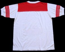 画像3: 80s USA製 1986 MID AMERICA NATS NSRA HOTROD 星条旗 ツートン アスレチックTシャツ 白×赤 L (3)