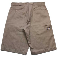 画像2: メキシコ製 Dickiesディッキーズ ワーク ハーフパンツ ブラウンベージュ 36★19 ショーツ ショートパンツ (2)