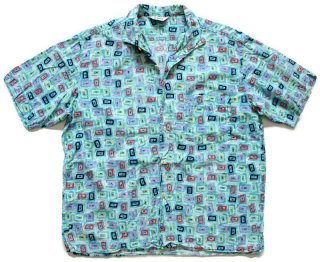 90s Lowe alpineロウアルパイン 亀柄 総柄 半袖 コットンシャツ M - Sixpacjoe Web Shop