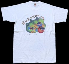 画像2: 90s USA製 Dulugue And All That Jazz アート コットンTシャツ 白 L (2)