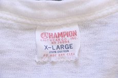 画像4: 60s CHAMPIONチャンピオン ランタグ SYRACUSE 69 ナンバリング 両面 オール染み込みプリント コットン フットボールTシャツ 白 (4)