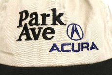 画像5: Park Ave motors ACURAアキュラ ロゴ刺繍 ツートン 切り替え コットンキャップ グレーベージュ×黒 (5)