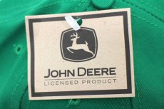 画像6: デッドストック★90s USA製 JOHN DEERE FRANK NETT CO. ロゴ刺繍 キャップ 緑 (6)