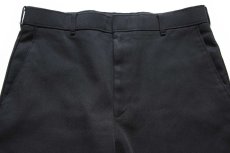 画像4: 80s Levi'sリーバイス Action Slacks STA-PRESTスタプレ スラックス ポリエステルパンツ 黒 w31 (4)