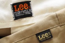 画像6: 70s USA製 Leeリー TECH-TWILL ツイル ワークパンツ カーキ w37 (6)