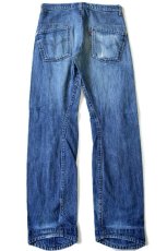 画像3: 00s ポーランド製 Levi'sリーバイス ENGINEERED JEANS 00001 立体裁断 デニムパンツ ヒゲ w32 L34★ユーロ (3)