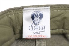 画像5: デッドストック★COBRA CAPS 無地 ツートン 切り替え ウォッシュ加工 コットンキャップ グレーベージュ×チャコールグレー★B (5)