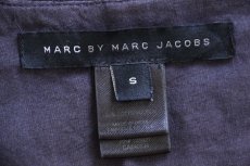 画像4: MARC BY MARC JACOBS マーク ジェイコブス カットワーク刺繍 フリル コットン 半袖 ワンピース ネイビー S (4)