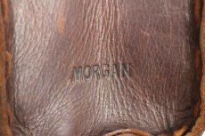 画像6: MORGAN パンチング レザー ハンドバッグ ダークブラウン (6)