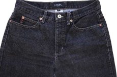 画像4: 90s USA製 GUESSゲス JEANS ブラック デニムパンツ 先染め w29 (4)