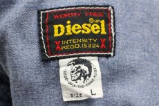 画像4: イタリア製 Dieselディーゼル ダンガリー ワークシャツ L (4)