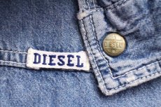 画像5: イタリア製 Dieselディーゼル ダンガリー ワークシャツ L (5)