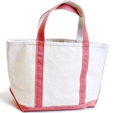 画像1: USA製 L.L.Bean BOAT AND TOTE キャンバス トートバッグ ピンク M★ミディアム (1)