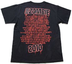 画像3: ROB ZOMBIE ロブゾンビ 2010 フォトプリント コットン ツアーTシャツ 黒 L★WHITE ZOMBIE (3)