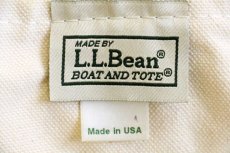 画像3: 00s USA製 L.L.Bean BOAT AND TOTE A2S 刺繍 キャンバス トートバッグ 緑 M★ミディアム (3)