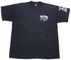 画像2: 90s USA製 ROLLING THUNDER POW MIA サンダーバード 両面プリント Tシャツ 黒 XL (2)