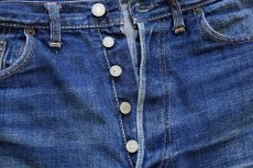 画像7: 60s USA製 LEVI'Sリーバイス 501 BIGE Sタイプ カットオフ デニムショートパンツ ヒゲ w35★ショーツ (7)