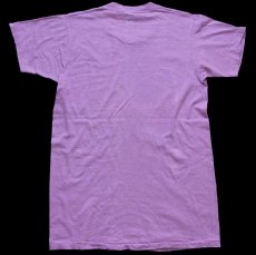 画像3: 80s USA製 FRUIT OF THE LOOM 無地 コットンTシャツ 薄紫 L (3)