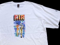 画像1: 00s USA製 Levi'sリーバイス AIR MOON SAFARI コットン バンドTシャツ 白 XL (1)