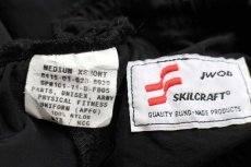 画像6: 11 米軍 U.S.ARMY ロゴ刺繍 APFU トレーニング ナイロンパンツ 黒 M/XS★24 (6)