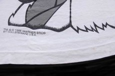 画像4: 90s USA製 WARNER BROS LOONEY TUNES バッグスバニー コットンTシャツ 白 L (4)