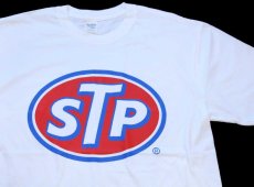 画像1: STP ロゴ コットンTシャツ 白 L (1)