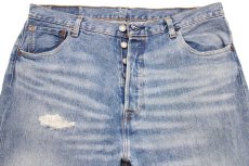 画像1: メキシコ製 Levi'sリーバイス 501 '93 リペア&USED加工 ストレッチ デニムパンツ w34 L30★SDP2692 (1)