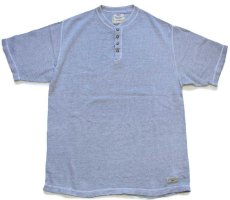 画像2: 90s Levi'sリーバイス ヘンリーネック リブTシャツ グレー M (2)