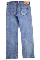 画像3: Levi'sリーバイス 501 ダメージ デニムパンツ w32 L30★SDP2748 (3)