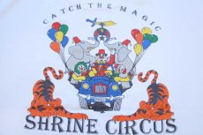 画像4: 90s USA製 Hanes SHRINE CIRCUS CATCH THE MAGIC フリーメイソン シュライナー サーカス ピエロ Tシャツ 白 XL (4)