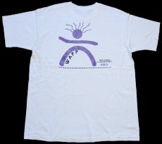 画像1: 90s WAPP Safe passage is your birthright コットンTシャツ 生成り XL (1)