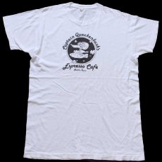 画像2: 80s Captain Quackenbush's Espresso Cafe マスコット コットンTシャツ 白 (2)